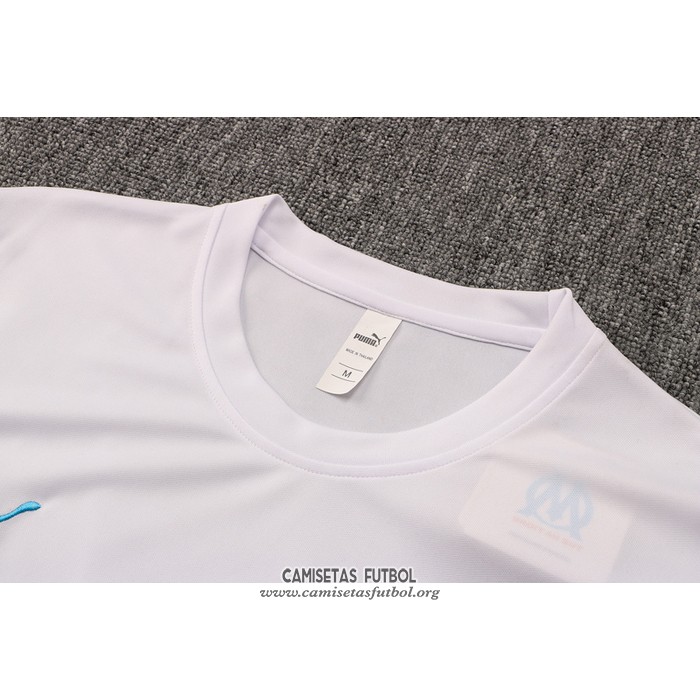 Chandal del Olympique Marsella Manga Corta 2021/2022 Blanco